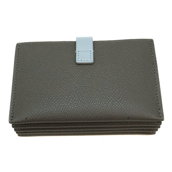 Celine Case Blue Gray Accordion Leather - Picture 1 of 8